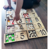Puzzle Cyferkowe 20 szt. - do układania, do przeliczania, cyfry, drewniane, pomoce edukacyjne